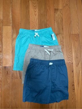 Old Navy Three-Pack Kids Shorts - Teal, Tan & Navy